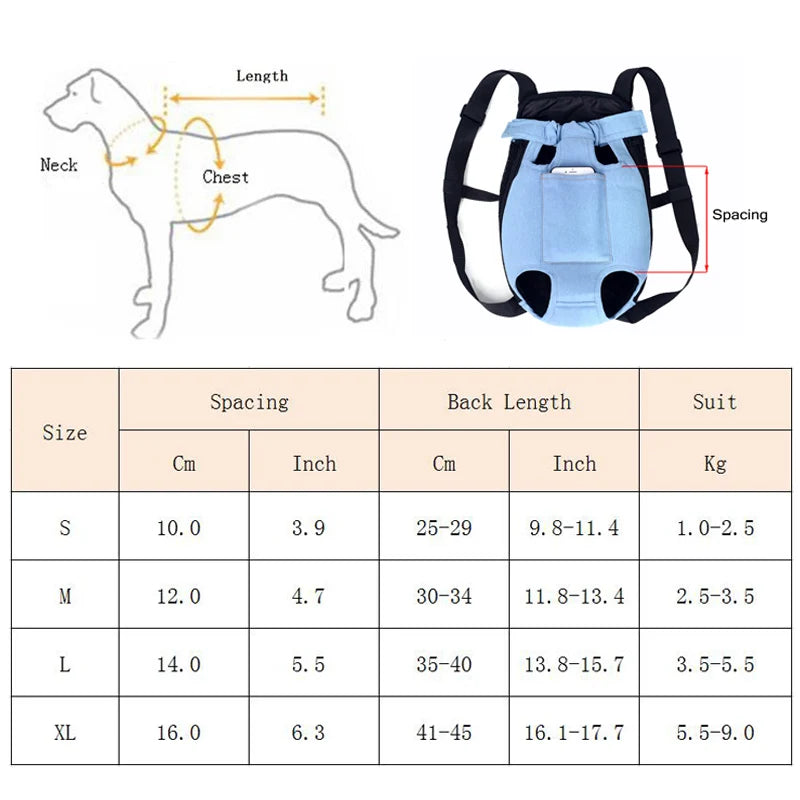 Mochila Transportín Transpirable para Perros Pequeños – Cómoda y Segura para Viajes