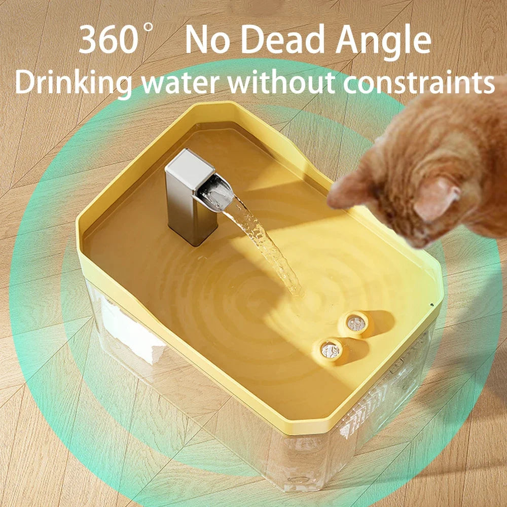 Fuente de Agua Automática para Gatos 1,5L con Filtro y Bomba USB