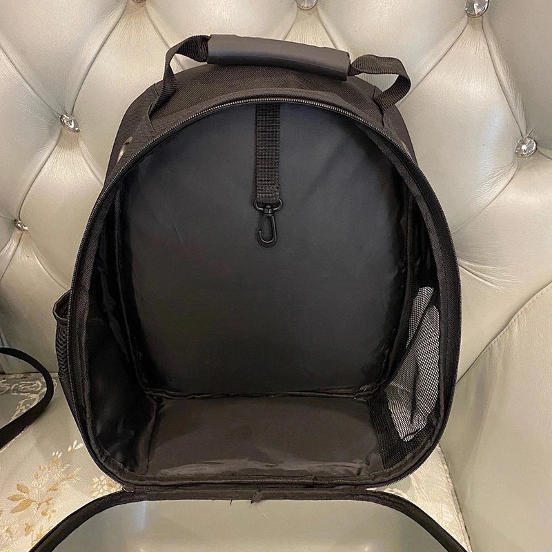 Mochila Transportín para Gatos – Diseño Cartoon, Transpirable y con Ventana Panorámica