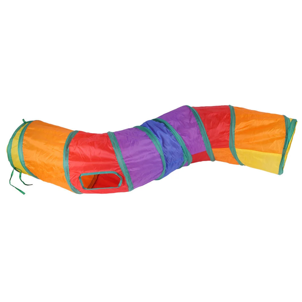 Túnel Plegable para Gatos – Juguete Interactivo, Transpirable y con Papel Crujiente