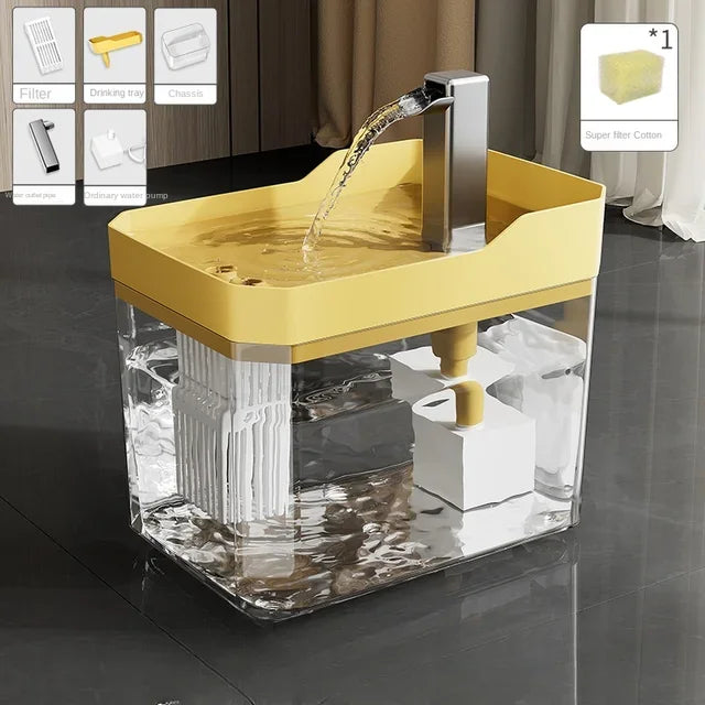 Fuente de Agua Automática para Gatos 1,5L con Filtro y Bomba USB