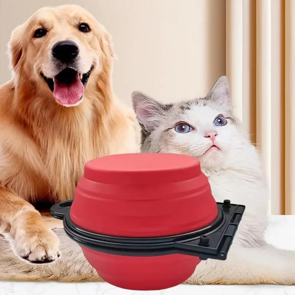 Cuenco Plegable 2 en 1 para Perros y Gatos – Comedero y Bebedero Portátil de Viaje